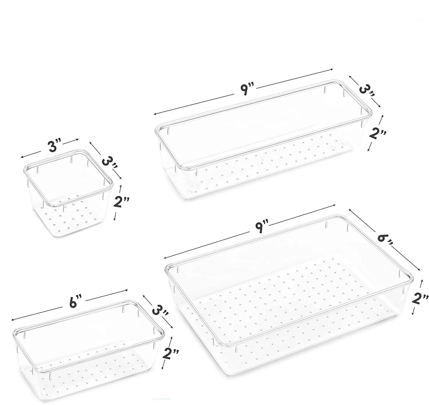 25PC Tableware Makeup Organizer Stackable